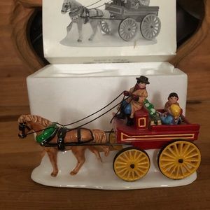 Dept 56 Snow Village Hitch-Up The Buckboard